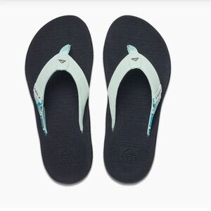 New Reef women’s Santa Ana teal & black 9 or pink Cushioned Flip Flops size 8